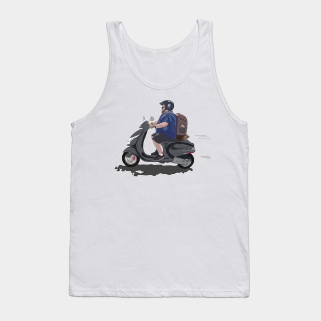 Big Ed - Scooter Tank Top by Ofthemoral